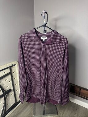 Express Men's purple Dress Shirt